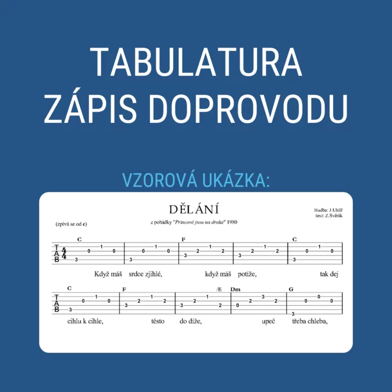 Tabulatura zápis doprovodu