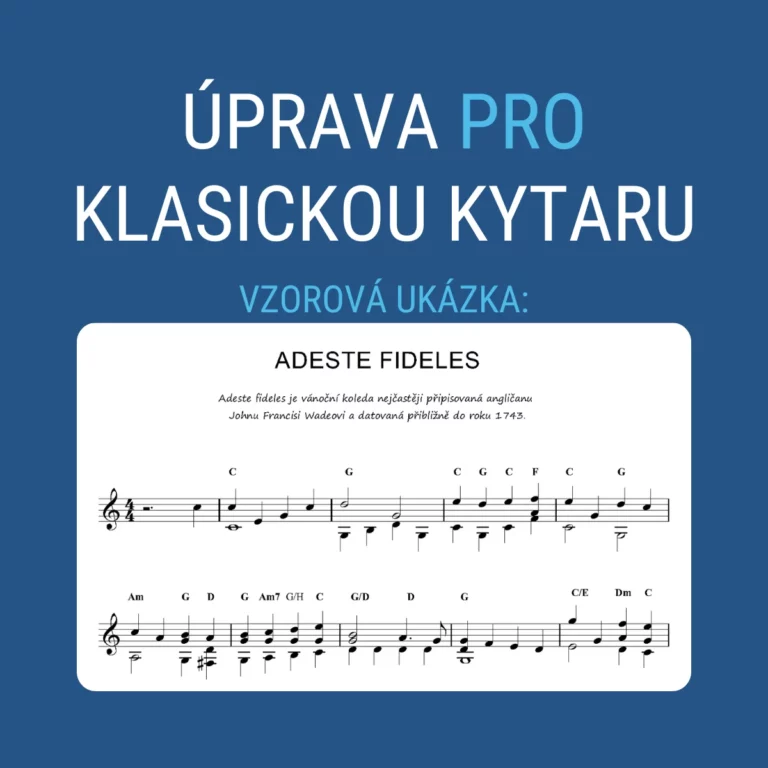 Úprava pro klasickou kytaru