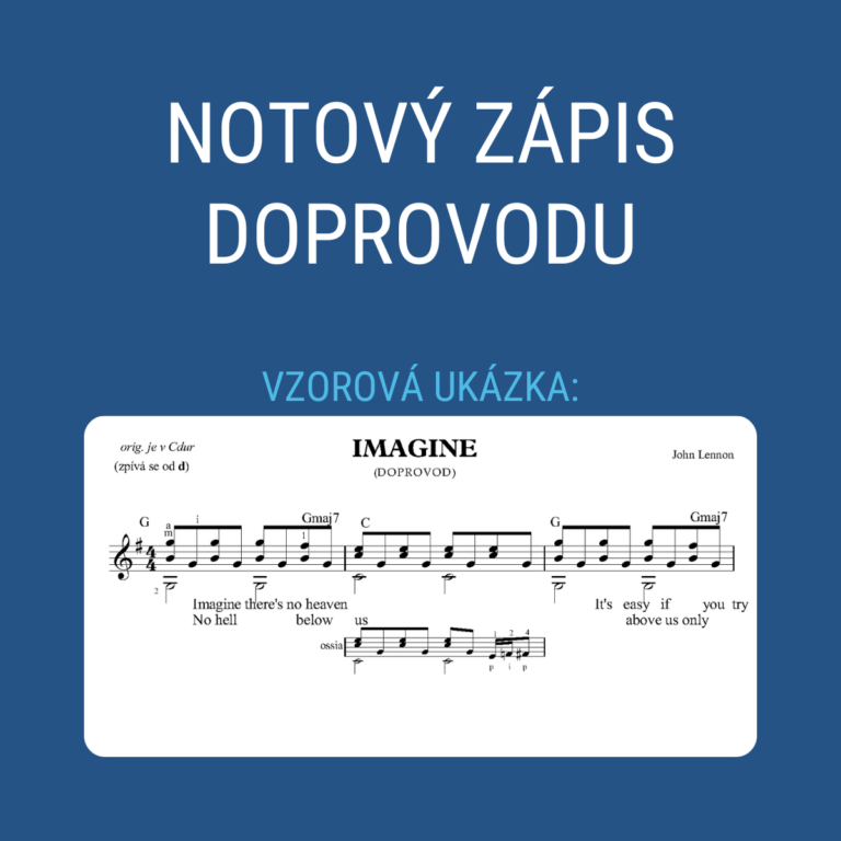 Notovy zapis doprovodu
